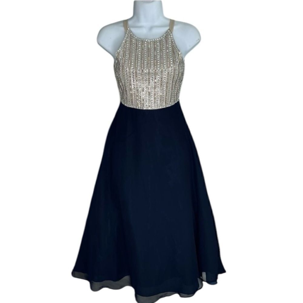 TWEEN DIVA  Girls Jewel Halter Midi Dress    Size 10.